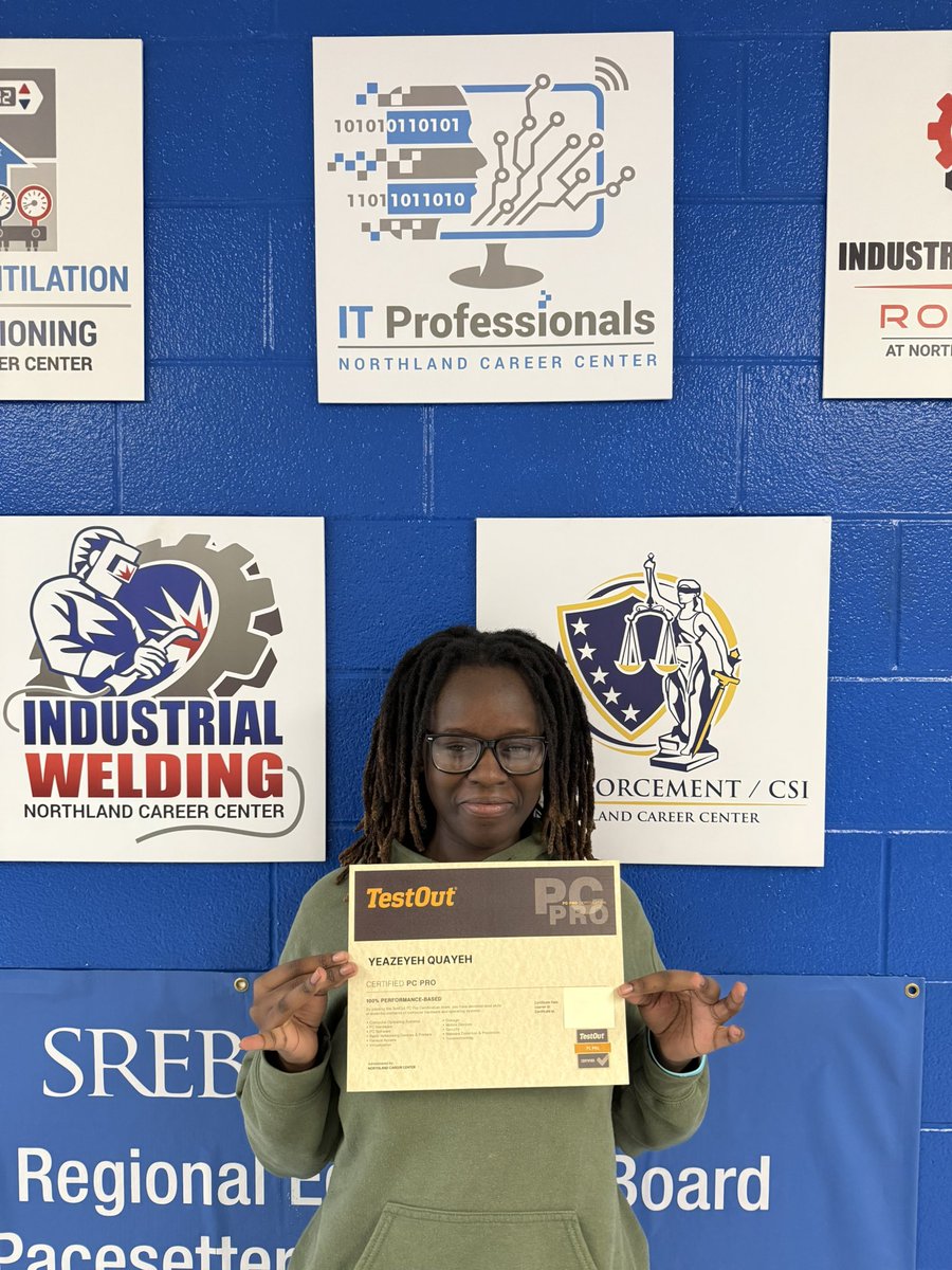 PC pro passed 
<a href="/NCCRocks/">NCC - Northland KC</a> <a href="/Northmen_OPHS/">Oak Park High School</a> <a href="/CompTIA/">CompTIA</a> <a href="/TestOutCorp/">TestOut Corporation</a>