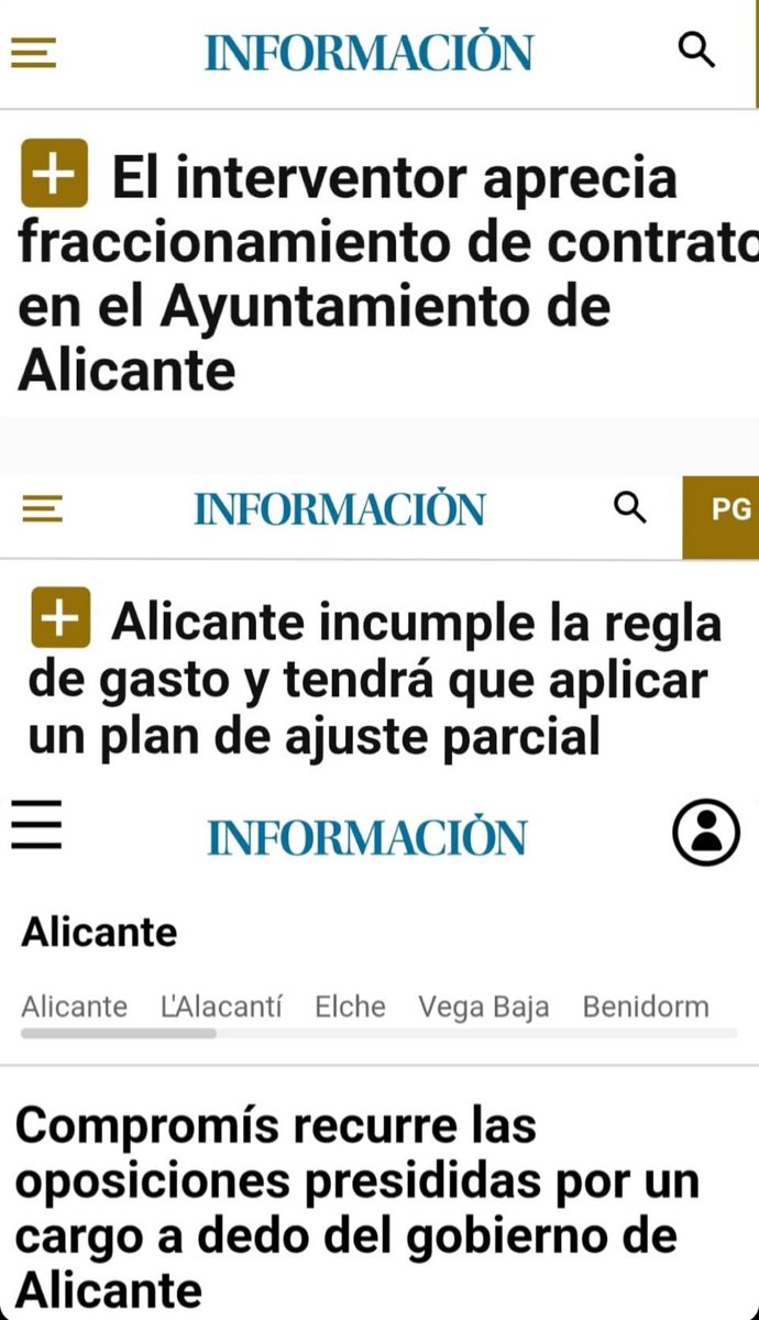 ⚠️ La corrupción asoma en el Ayuntamiento de Alicante

Noticias que se entienden solas: 

☑️ Descontrol
☑️ Deuda
☑️ Fraccionamiento
☑️ Urbanismo a la carta
☑️ Favorecer intereses privados
☑️ Ciudad abandonada
☑️ Concejala a un paso del banquillo 🏛️👨🏻‍⚖️...

#BarcalaAgotado