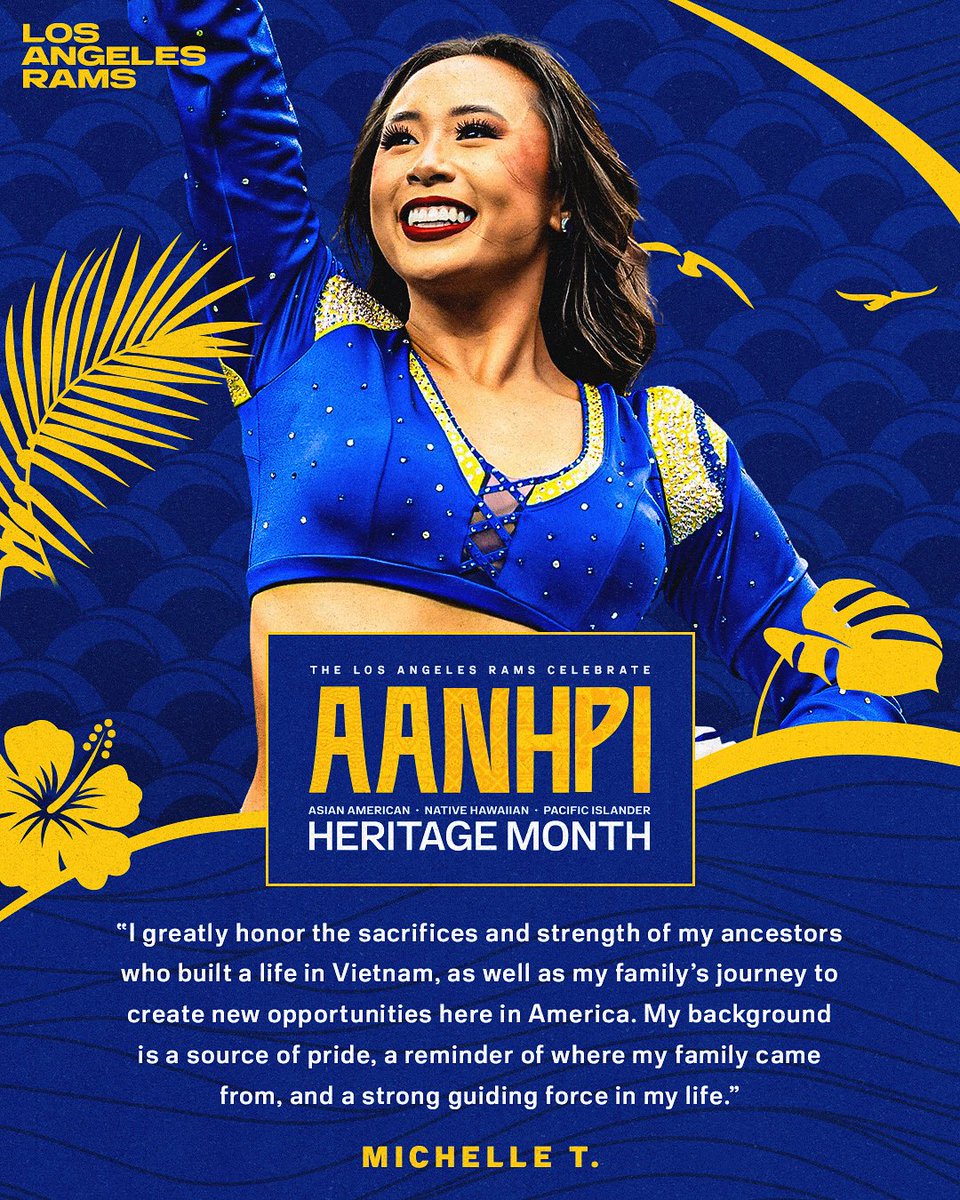 LARamsCheer's tweet image. Celebrating AANHPI Heritage Month by highlighting our Rams Cheerleaders! 📣
Michelle T. - Year 2💛