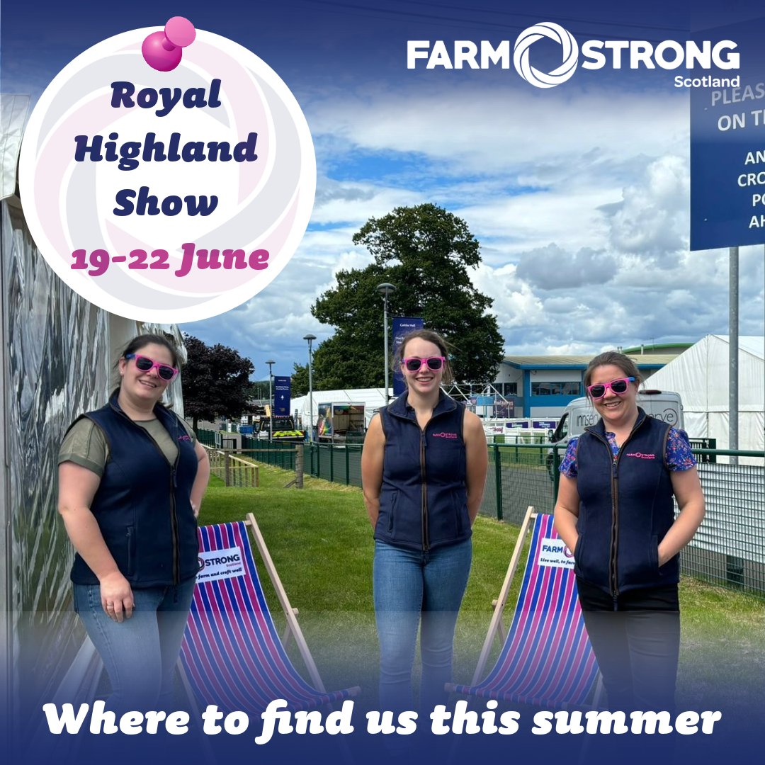 🎉 Just 3 weeks until @royalhighlandshow 2025! 🎉

We'll be behind the grandstand again - your go-to for a brew &amp; a blether ☕👀 Watch this space for stand highlights!

📍what3words: ///minds.nets.occupy
📅 19–22 June

Can’t wait to catch up! 👋🏼

#RHS2025 #FarmstrongScotland