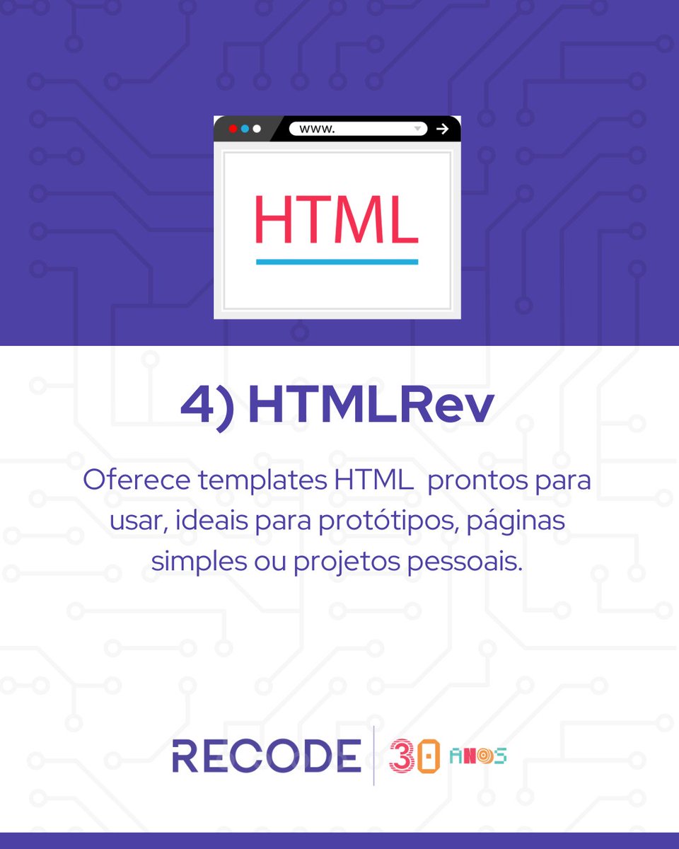 rederecode's tweet image. Sites que todo dev precisa conhecer! 😉💻
Se você está começando na programação ou já manda muito bem, esses sites podem facilitar o seu dia a dia!
🚀 Já salva esse post pra consultar depois e compartilha com aquele(a) amigo(a) dev!
#Programação #Recode30Anos #Dev #DicasTech