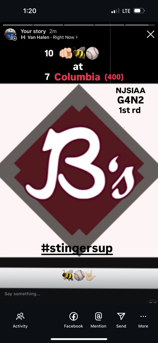 Your 🫵🏻 Swinging Bees travel to Maplewood this afternoon to take on Columbia in the opening round of the NJSIAA State Tournament! 1st pitch is set for 400pm! #StingersUp #Team113 
🐝⚾️🤟🏻