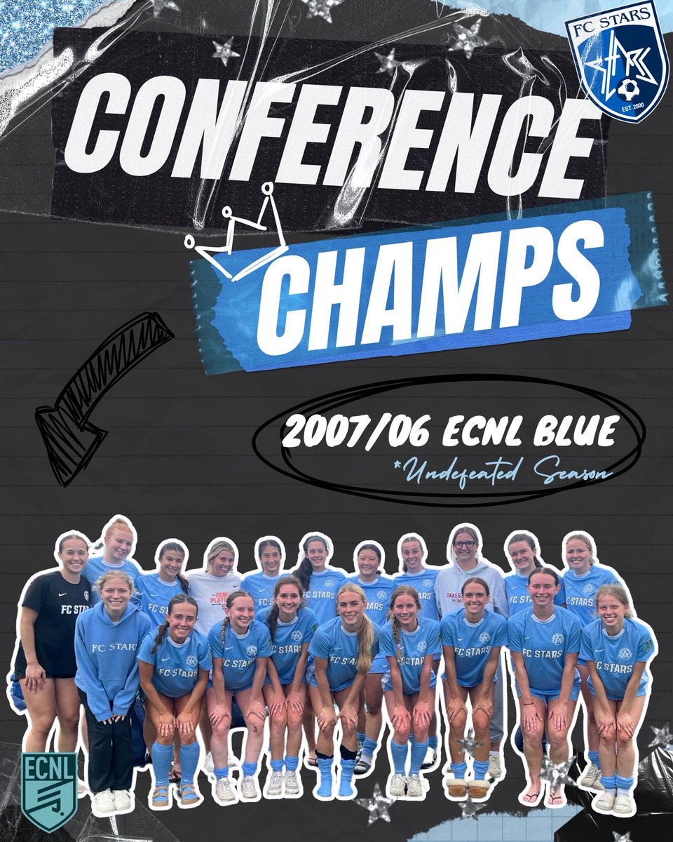 starsofma's tweet photo. Congrats to our 2011, 2010, 2009, and 2007/06 ECNL Blue teams on winning their conference championships this season! 
 
#FCStars #StarsNation #ECNLGirls https://t.co/Gw4PHo1znK