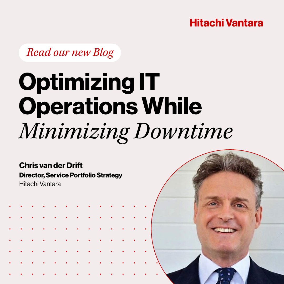 HitachiVantara's tweet image. As enterprises embrace #HybridCloud and as a service models, the need for smarter, more agile #IToperations is growing fast. Explore how service operations management offers a new approach to managing #IT infrastructure: htchivantara.is/4klpXas

#HitachiEverFlex #EverFlex