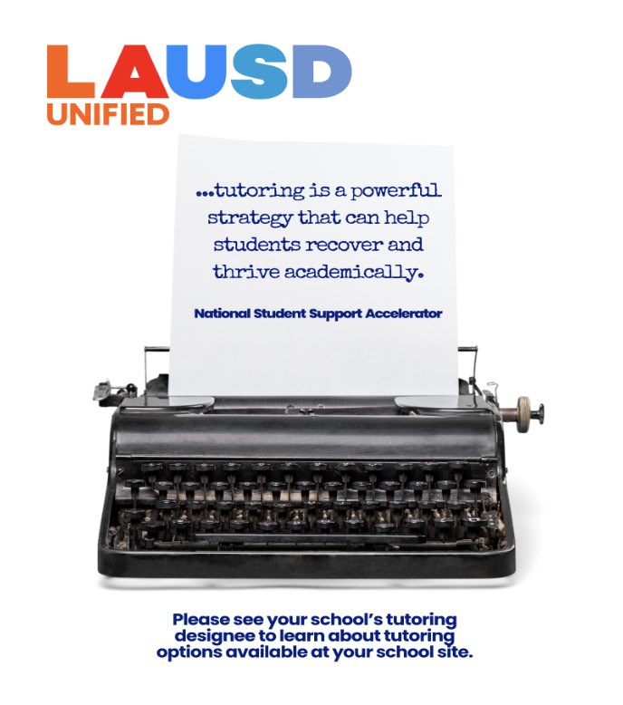 LAUSD_Achieve's tweet image. #tutoringworks #acceleratelearning #launified #beyondlimits
