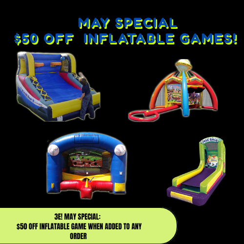 3ecleveland's tweet photo. Ending soon! Get $50 off any inflatables game when added to your order. Act now as this deal ends on May 31st!

Call Us: (440)-271-1081

https://t.co/sAFkqyW7Tr https://t.co/T6UFJAuLo4