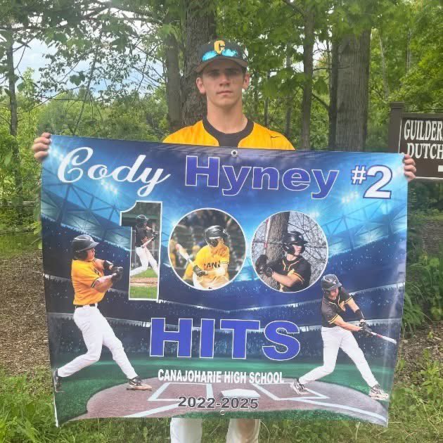 Congrats to senior Cody Hyney who reached 100 hits in his career earlier this week! Way to go, Cody!