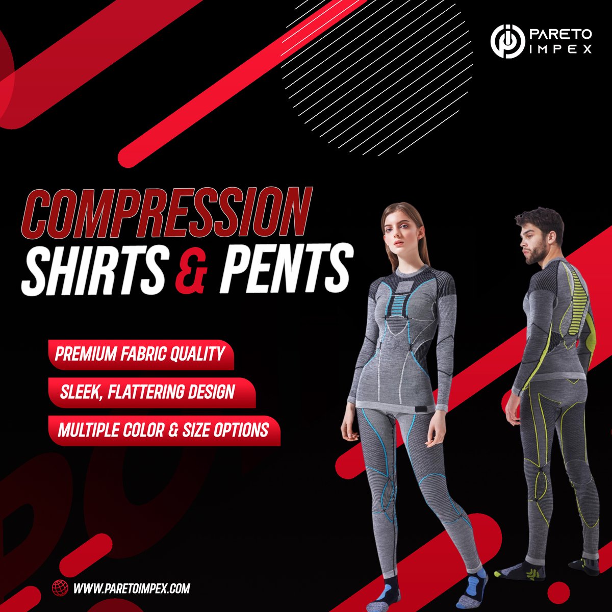 ParetoImpex's tweet photo. Introducing our elite range of Compression Shirts &amp; Pants — engineered to boost performance, improve blood circulation, and keep you dry during the toughest workouts. 

𝐖𝐡𝐚𝐭𝐬��𝐩𝐩: https://t.co/l7WXoXkYPG

#CompressionWear #ParetoImpex #CompressionShirts #CompressionPants https://t.co/nlwPzWaOdp