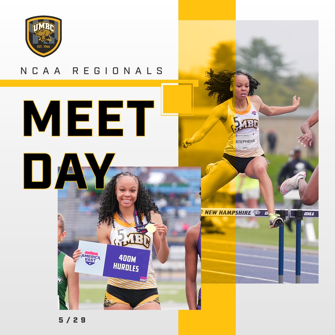 It's Meet Day! Genelle Stephens runs in the 400 hurdles at NCAA Regionals in Jacksonville! #RetrieverNation