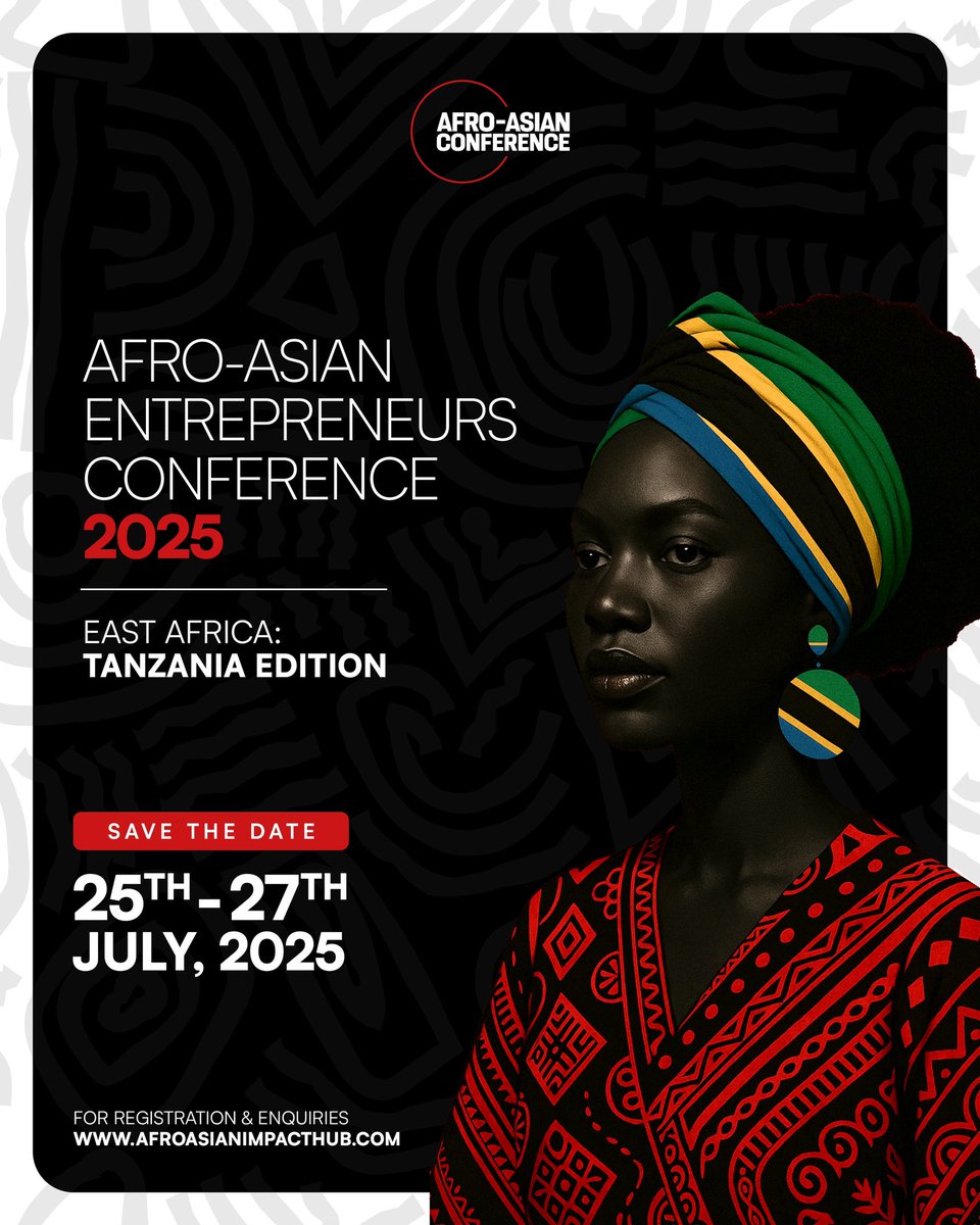 Mideywilliams's tweet photo. Afro-Asian Entrepreneurs Conference 2025 (Tanzania Edition) is a done deal! https://t.co/AcowDqVpUS