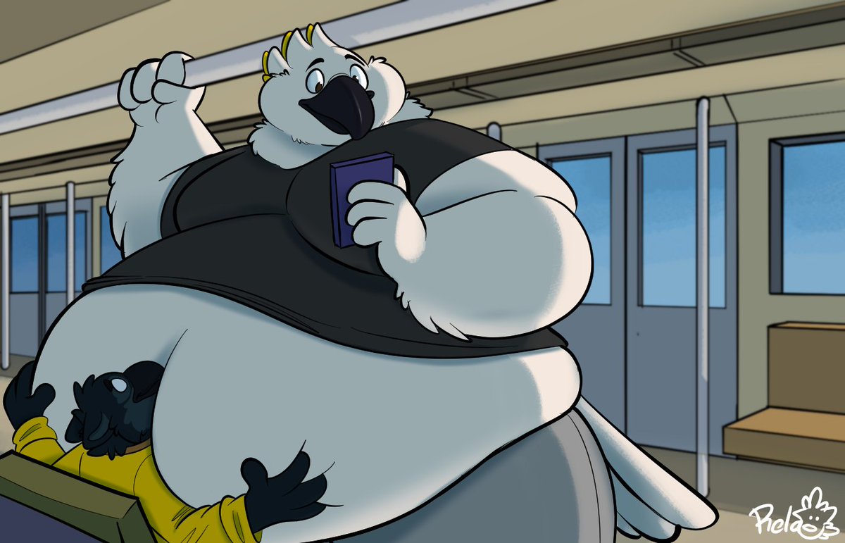 My best friend Kenk kept getting bumped around every time the train shook so I decided to help them out!!
Now they'll be nice and comfortable~💛

Some lovely squishy bird art by: <a href="/Relaxelis1/">🐺 Relaxelis 🐊</a>