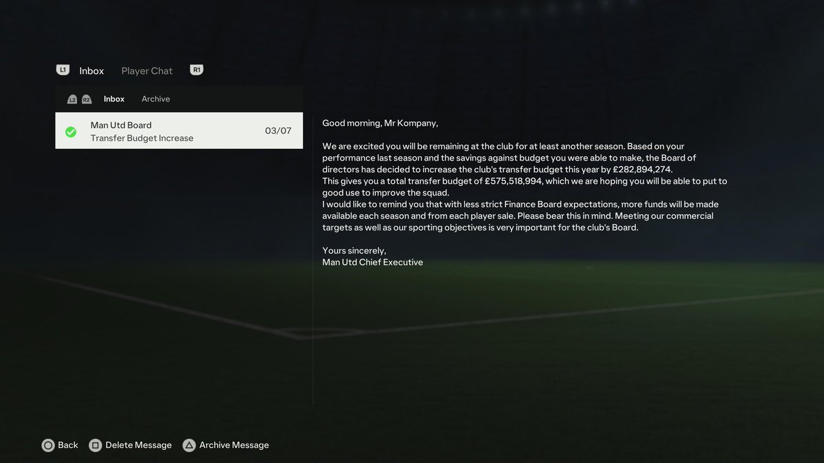 As much as we want these features back, they’d be pointless in the current Career Mode

Why? Just look at the third image

For these features to actually matter, EA would also need to overhaul how finances work in Career Mode or better yet, revert them to how they were in FIFA 16