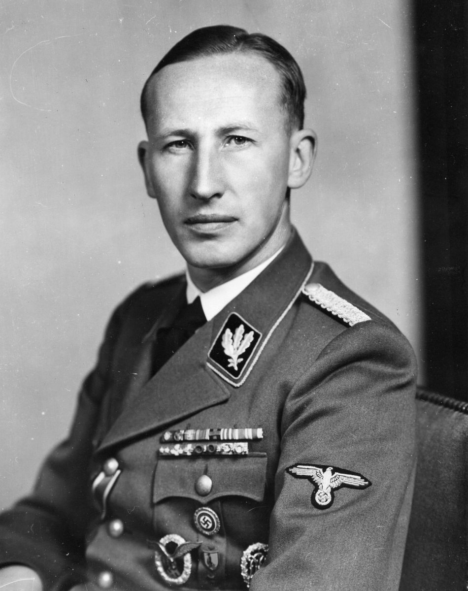 This is Reinhardt Heydrich, architect of the 'Final Solution', happily he was assassinated, though of course others joyfully continued his Evil work, pray tell how this Man differs from Benjamin Netanyahu?