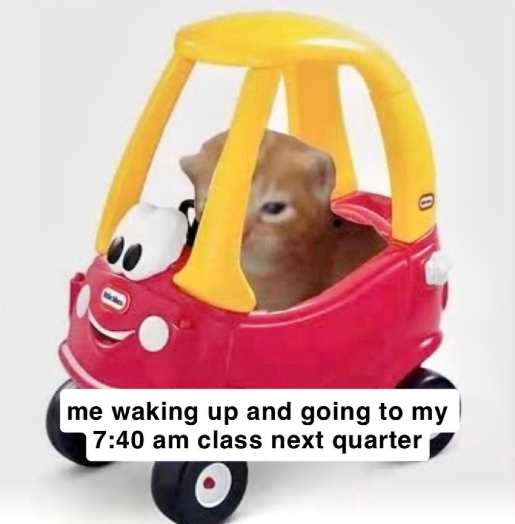 I can't wait...🙂 

#CalPolyGrC #CalPolySLO #GraphicCommunication #Meme #Funny #CatMeme