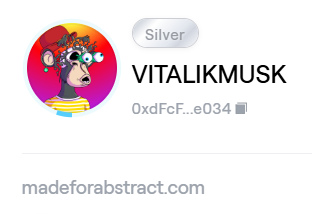 THE_DONGFATHER's tweet photo. Finally hit Silver and leveling up! Not much of a gamer, but I'm all in on @multiplierfun , @GamblorCasino , and @DeathFunGame. Let's roll the dice and see how far I can go next on @riskiiit #AbstractChain #XPUpdate https://t.co/NC4xCtbA1H
