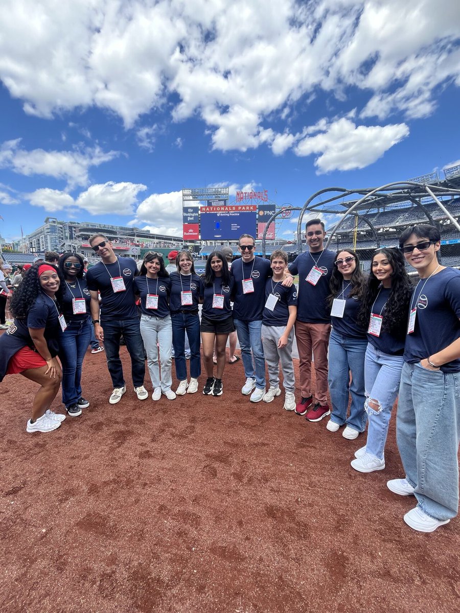 GW MFA (@gw_mfa) on Twitter photo #Learn2Derm joined the <a href="/Nationals/">Washington Nationals</a> on the field for this year’s Home Run Heroes celebration. Founded by GW alumni and mentored by #GWMFA dermatologist, Adam Friedman, MD, this team is changing the game by bringing dermatologic care and education to communities with limited access. #Learn2Derm joined the <a href="/Nationals/">Washington Nationals</a> on the field for this year’s Home Run Heroes celebration. Founded by GW alumni and mentored by #GWMFA dermatologist, Adam Friedman, MD, this team is changing the game by bringing dermatologic care and education to communities with limited access.