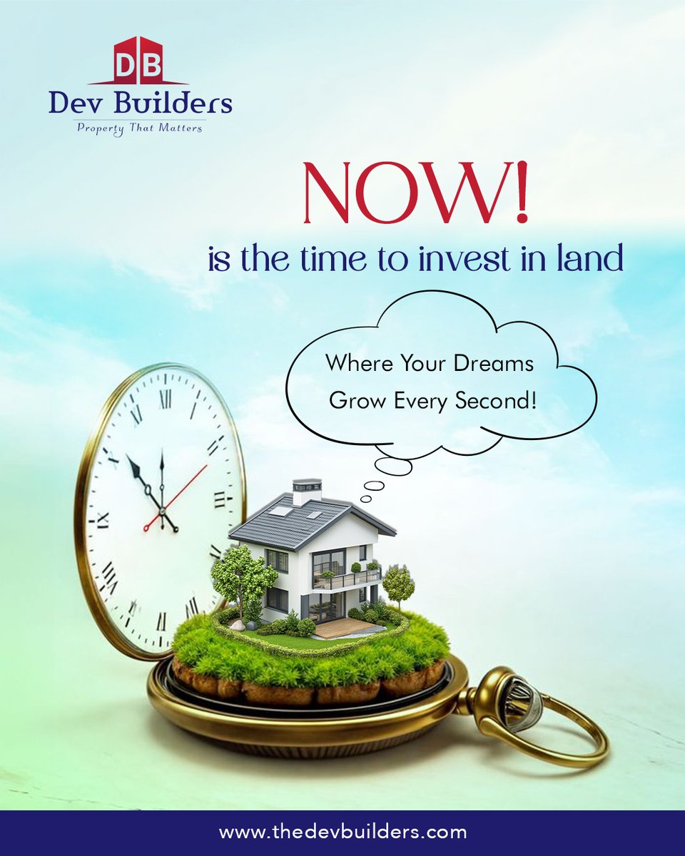 devbuildershdr's tweet photo. ⏳ NOW is the time to invest in land!
At Dev Builders, every second counts toward building your dream home and growing your wealth. 🌿🏡
💭 Where your dreams grow every second...
Secure your own piece of paradise today and watch your investment flourish over time.
#DevBuilders https://t.co/nbxkoDUxIf