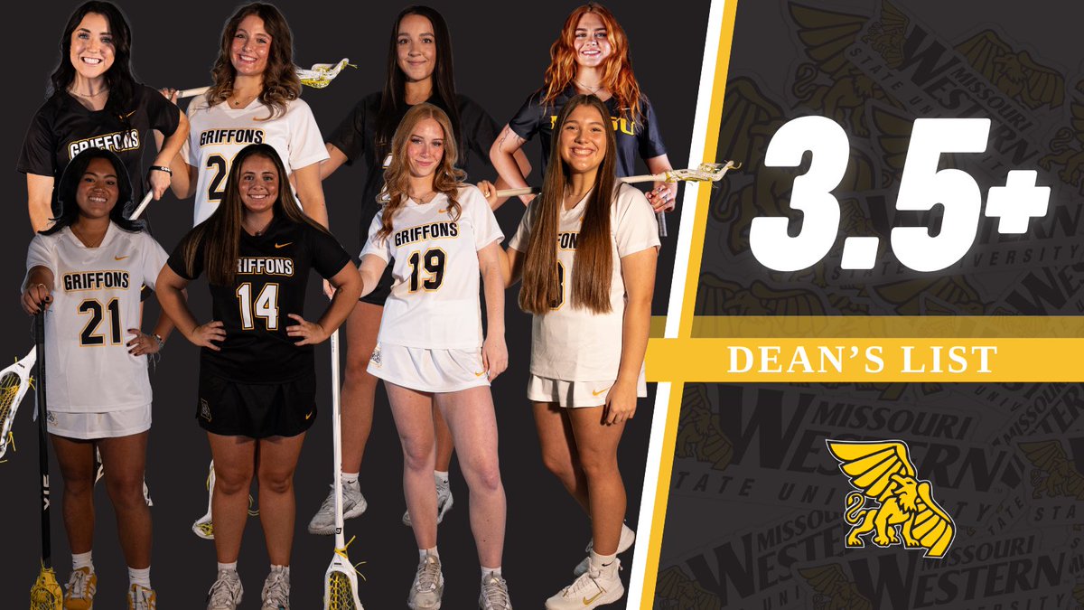 GriffonLax's tweet photo. Huge shoutout to these Griffons for making the President’s List, Dean’s List, and AD’s List this spring semester! 

Taking dubs on and off the field! #griffup https://t.co/pEBELUbCQ5