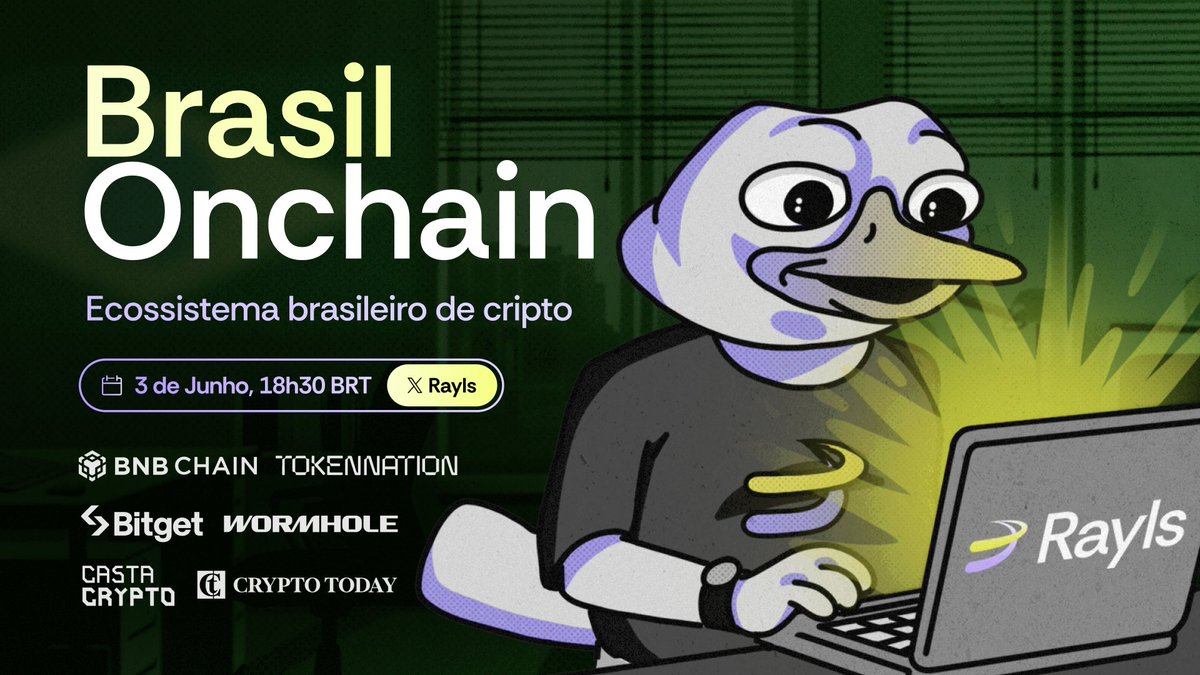 [PT Only] Brasil Onchain: o ecossistema brasileiro de cripto 🇧🇷

Dia 03/06, às 18h30, vamos debater o papel do Brasil na revolução onchain com <a href="/castacrypto/">Castaneda</a>, <a href="/orlandooncrypto/">Orlando Telles</a>, <a href="/BitgetWalletPT/">Bitget Wallet 🇧🇷</a>, <a href="/tokennation_io/">TokenNation</a>, <a href="/Wormhole_BR/">Wormhole Brasil 🇧🇷</a> e mais.

Junte-se a nós e faça parte dessa história 🟣🟡