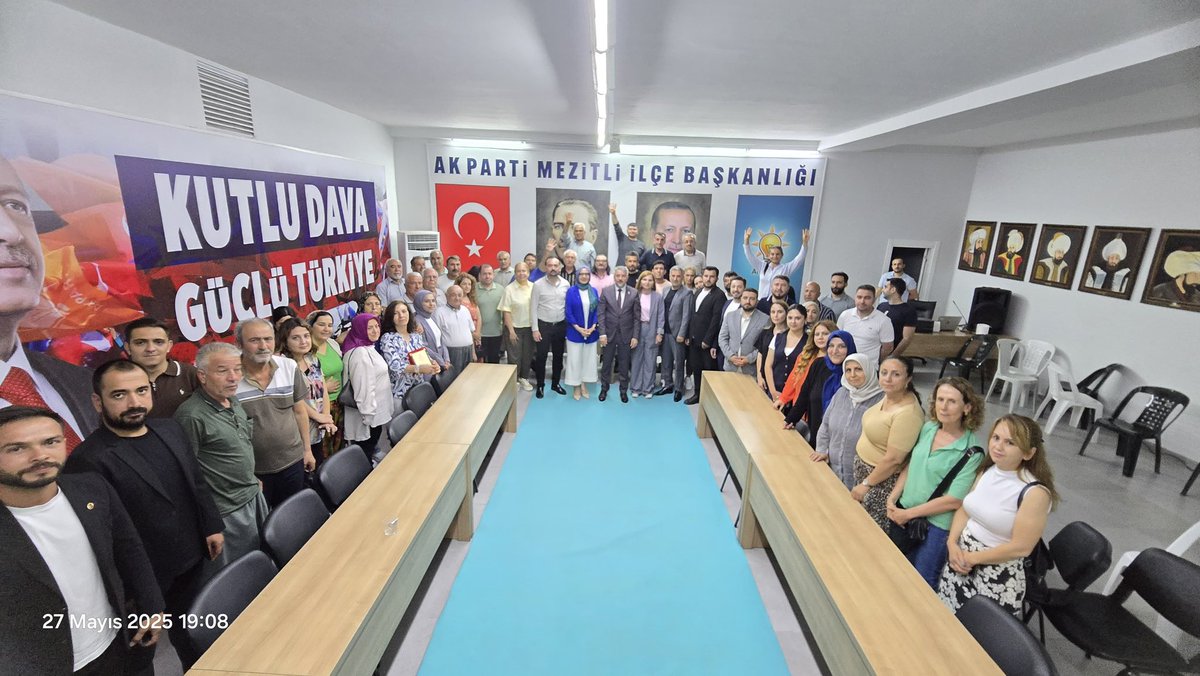 📌AK Parti Mezitli İlçe Daraltılmış Danışma Meclisi Toplantısı

Hayırlara vesile olması dileği ile...