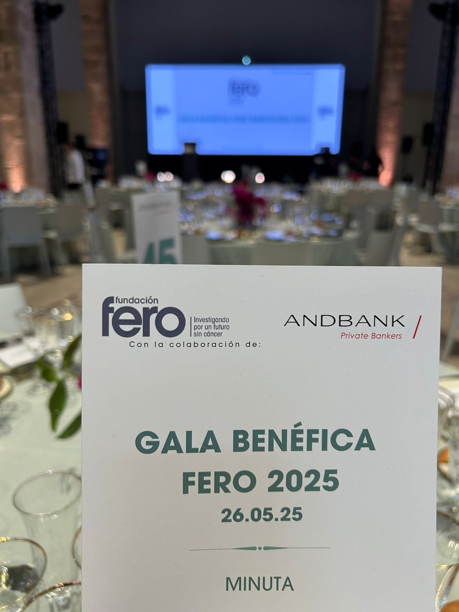 Galenia Comunicación (@galenia_cat) on Twitter photo 📍Nueva noche memorable acompañando a la <a href="/FundacionFero/">Fundación Fero</a> en su ya consagrada #GalaBenéficaFERO2025, dando reconocimiento y visibilidad a la investigación #oncológica con la entrega de 5️⃣ becas para el apoyo a la investigación del cáncer.
¡Enhorabuena a todos los premiados!
👇 📍Nueva noche memorable acompañando a la <a href="/FundacionFero/">Fundación Fero</a> en su ya consagrada #GalaBenéficaFERO2025, dando reconocimiento y visibilidad a la investigación #oncológica con la entrega de 5️⃣ becas para el apoyo a la investigación del cáncer.
¡Enhorabuena a todos los premiados!
👇