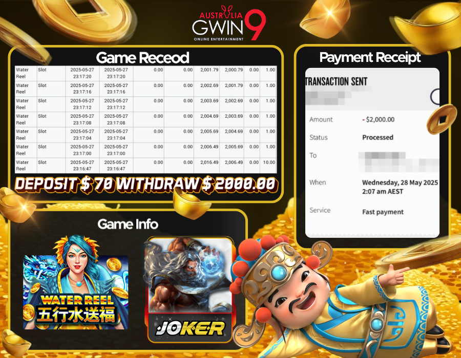 VIPGwin9_AUD's tweet photo. 🇦🇺Gwin9aus Player Withdrawal Record🇦🇺

🌟Platform : Joker123
🎰Game : Water Reel
💥Deposit : $70
🥳Withdraw : $2000.00

Still Looking For Fun ? Here Have A Best Choice For You.🥰
Try This Game And You Could Be The Next
Winner!😍

♥️Website: https://t.co/AkosbsOvLQ https://t.co/dTPGZJUBsR