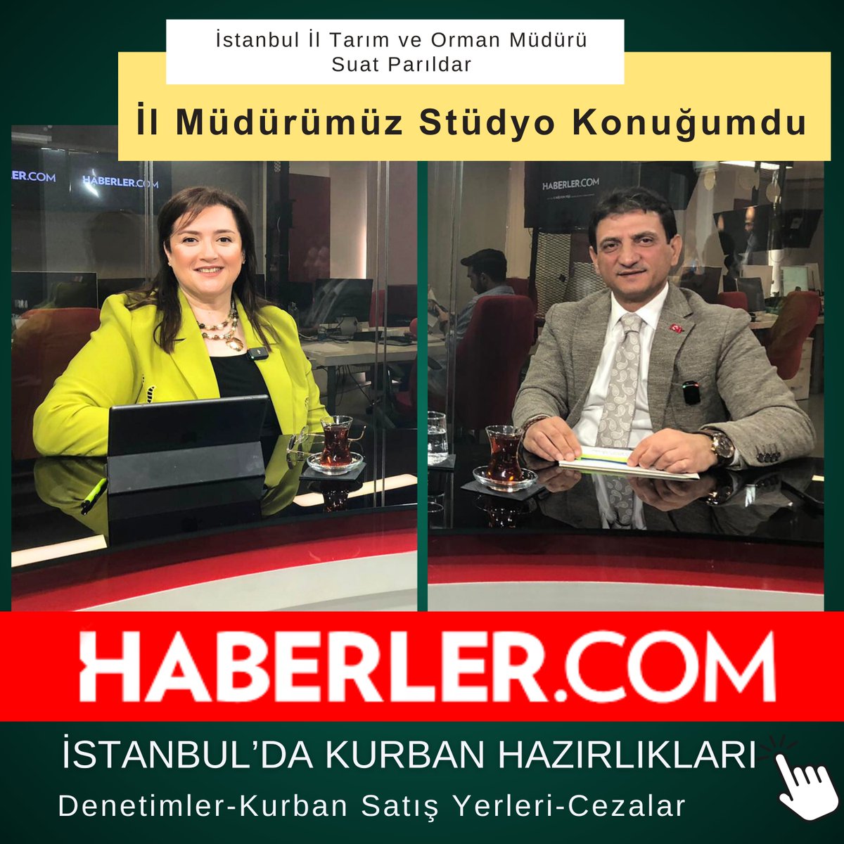 NURTEN SIRMA (@nurtensirma) on Twitter photo Stüdyomuzda çok önemli bir ismi ağırladık
İstanbul İl Tarım ve Orman Müdürü Suat Parıldar yayın konuğumdu İstanbul'da Kurban Denetimleri ve Hazırlıkları sordum @suatparildar <a href="/isttarimorman/">İstanbul İl Tarım ve Orman Müdürlüğü</a> <a href="/TCTarim/">T.C. Tarım ve Orman Bakanlığı</a> <a href="/ibrahimyumakli/">İbrahim Yumaklı</a> #kurban #KurbanBayramı Stüdyomuzda çok önemli bir ismi ağırladık
İstanbul İl Tarım ve Orman Müdürü Suat Parıldar yayın konuğumdu İstanbul'da Kurban Denetimleri ve Hazırlıkları sordum @suatparildar <a href="/isttarimorman/">İstanbul İl Tarım ve Orman Müdürlüğü</a> <a href="/TCTarim/">T.C. Tarım ve Orman Bakanlığı</a> <a href="/ibrahimyumakli/">İbrahim Yumaklı</a> #kurban #KurbanBayramı