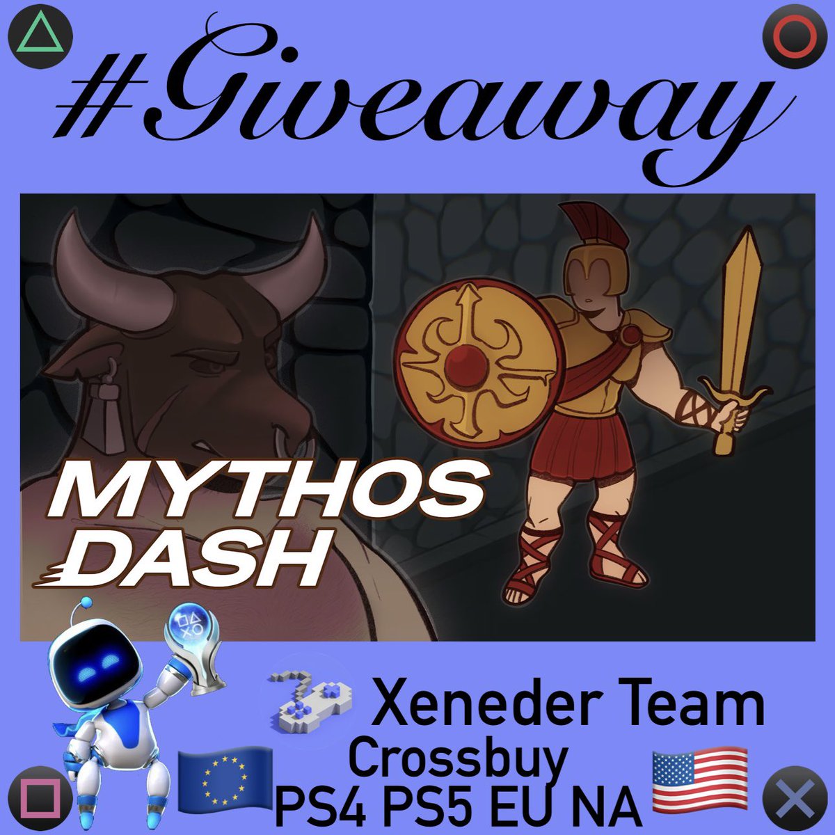 Robert2567 (@psn_robert2567) on Twitter photo #Giveaway
Mythos Dash 👻🗡️🛡️
I have 4x Crossbuy codes #PS4 #PS5
2x EU 🇪🇺
2x NA 🇺🇸
To win:
☑️ Repost 🔄
☑️ Follow ⬇️⬇️
👤<a href="/PSN_Robert2567/">Robert2567</a>
👤<a href="/xeneder_team/">Xeneder Team</a>
Winners will be announced in 48 hours!
🍀 Good Luck to all 🍀
#Giveaways #PS4 #PS5 #PlayStation
#GiveawayAlert #Giveaway
Mythos Dash 👻🗡️🛡️
I have 4x Crossbuy codes #PS4 #PS5
2x EU 🇪🇺
2x NA 🇺🇸
To win:
☑️ Repost 🔄
☑️ Follow ⬇️⬇️
👤<a href="/PSN_Robert2567/">Robert2567</a>
👤<a href="/xeneder_team/">Xeneder Team</a>
Winners will be announced in 48 hours!
🍀 Good Luck to all 🍀
#Giveaways #PS4 #PS5 #PlayStation
#GiveawayAlert