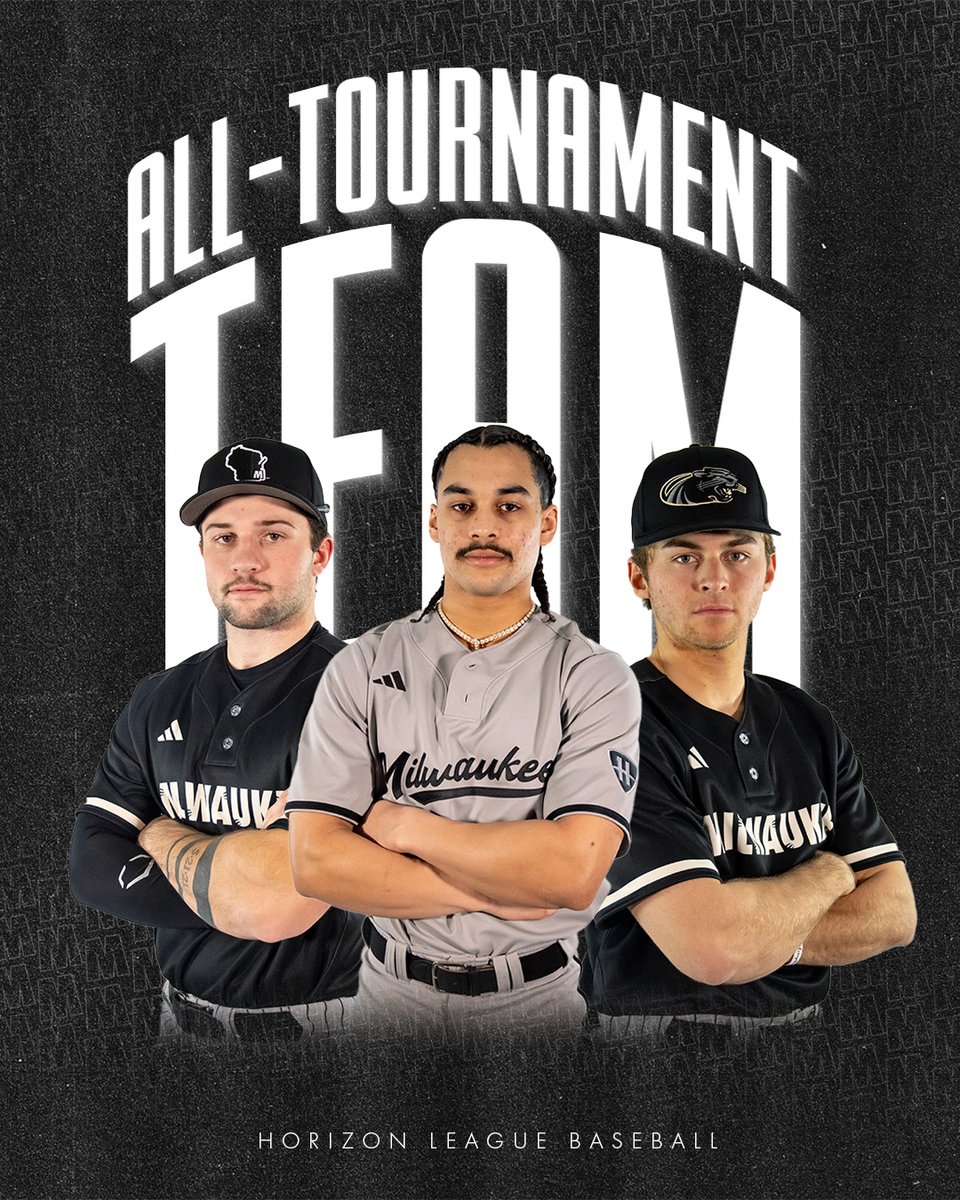MKE_Baseball's tweet image. Congrats to our Three @horizonleague All-Tournament Team Honorees!
@BickersTyler hit .524 during the HL Championship; @q_phill5 had Four Doubles and Six RBIs; and @charliemarion19 hit .409 with two triples and two home runs with 10 RBIs!
#ForTheMKE | #HLBASE | #MKEBaseball