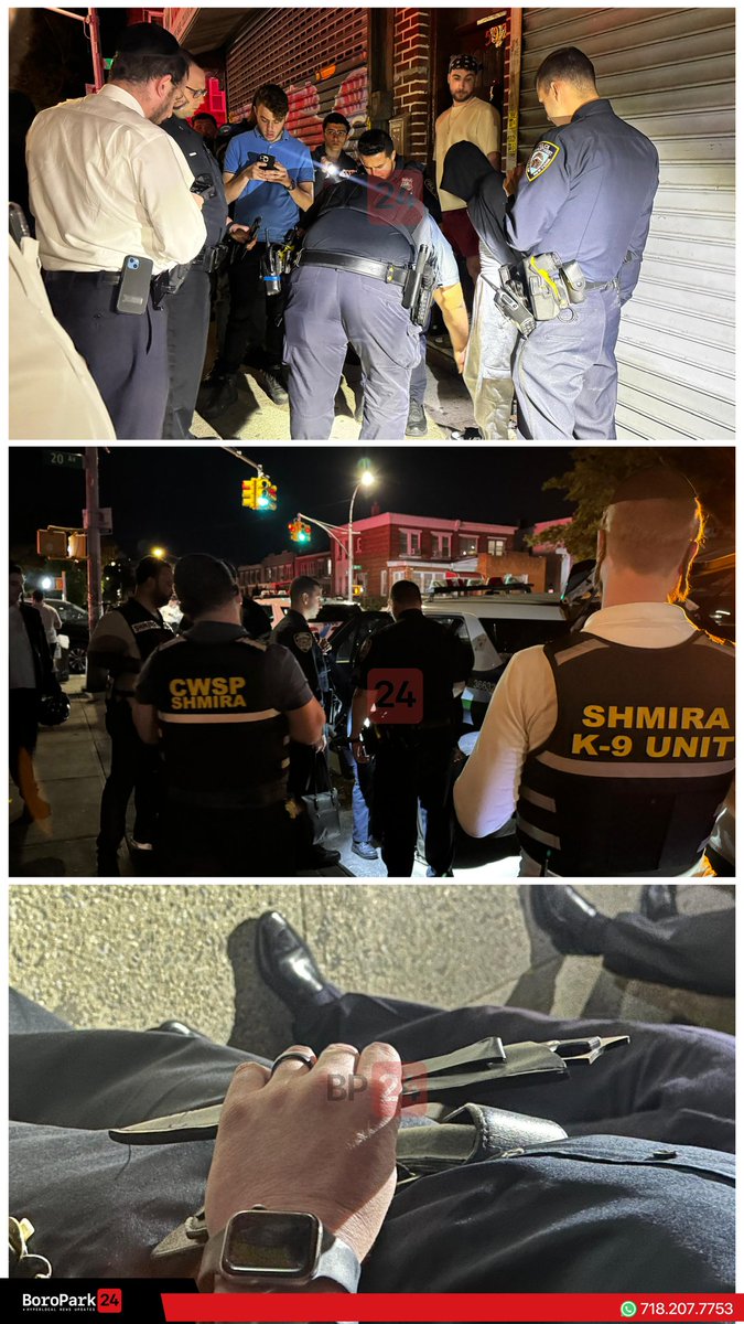 Boro Park 24 News (@boropark24) on Twitter photo Last night a perpetrator took out a knife and started threatening people in the 18th Avenue park while many children were playing there. <a href="/CWSPshmira/">Boro Park Shmira</a> quickly responded and apprehended the perp until the <a href="/NYPD66Pct/">NYPD 66th Precinct</a> arrived and promptly arrested him. Last night a perpetrator took out a knife and started threatening people in the 18th Avenue park while many children were playing there. <a href="/CWSPshmira/">Boro Park Shmira</a> quickly responded and apprehended the perp until the <a href="/NYPD66Pct/">NYPD 66th Precinct</a> arrived and promptly arrested him.