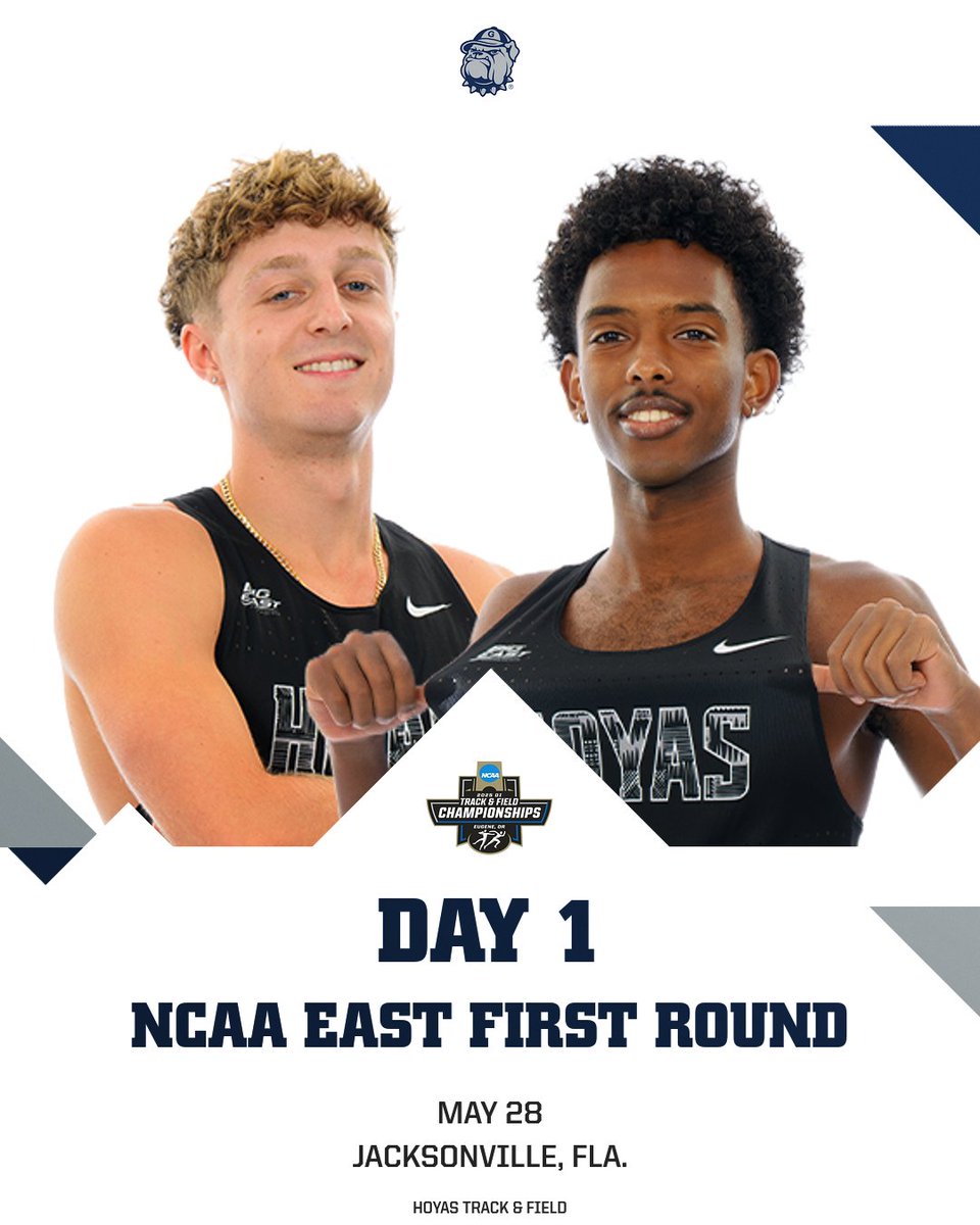 The road to Eugene🏅 The Hoyas will compete in day one at the <a href="/NCAATrackField/">NCAA Track & Field</a> East First Rounds in Jacksonville, Florida.

A link to streaming and live stats is available on GUHoyas.com

#HoyaSaxa