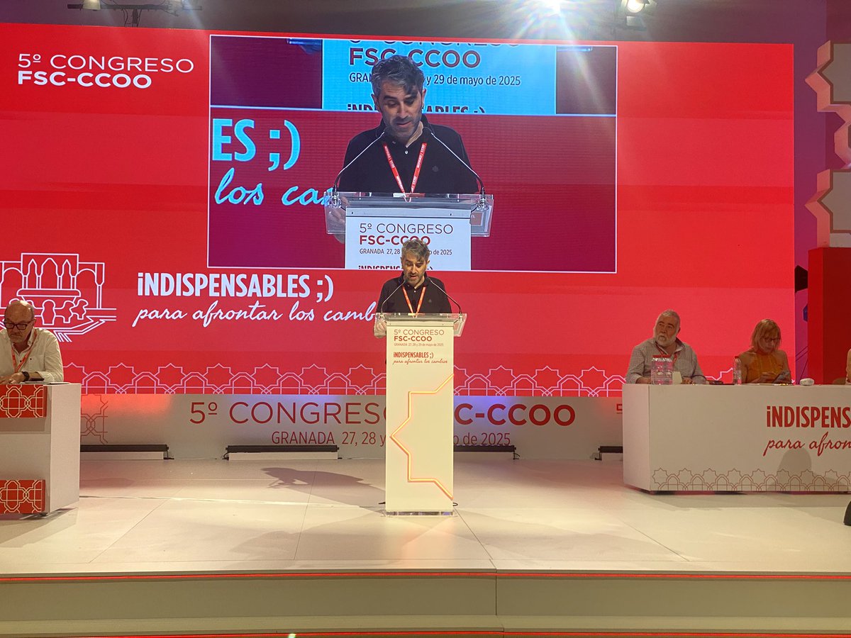 CCOO Aj Terrassa (@ccoo_ajterrassa) on Twitter photo Escoltem atentament la intervenció de <a href="/carlesmanza/">Carles Manzanares i Guadalajara 🔻</a> al respecte de l’informe de gestió defensat al V congrés de la #FSC estatal
#indispensablesFSCCCOO Escoltem atentament la intervenció de <a href="/carlesmanza/">Carles Manzanares i Guadalajara 🔻</a> al respecte de l’informe de gestió defensat al V congrés de la #FSC estatal
#indispensablesFSCCCOO