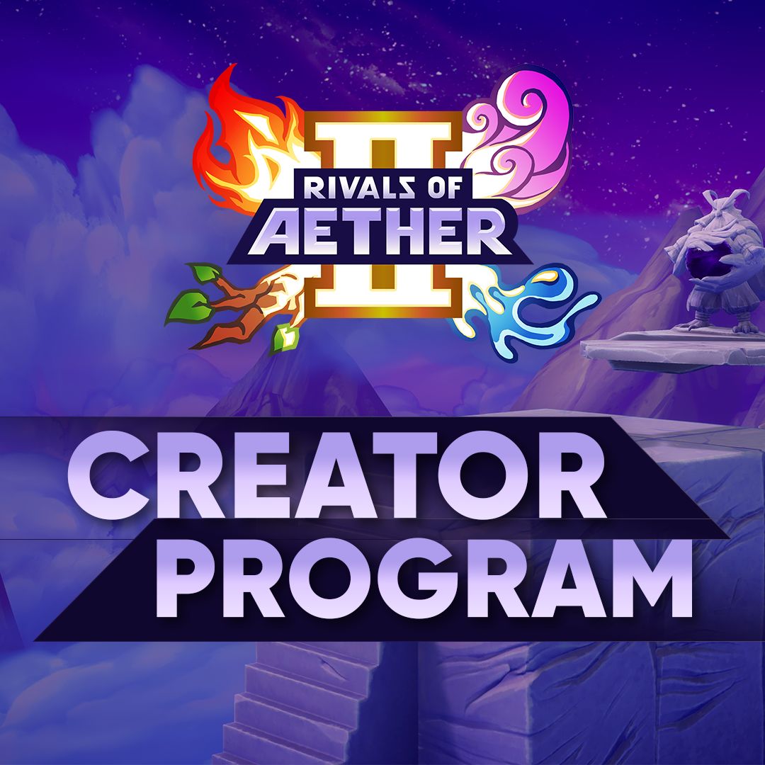 RivalsOfAether's tweet image. Interested in being an official Rivals II Creator? Sign up for our creator program below! 

We'll be rolling out some new opportunities for creators leading up to Absa's release in July 👀