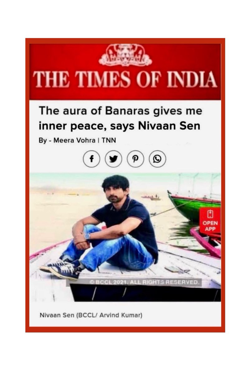 Inner peace..💕

TBW

#MeeraVohra 
<a href="/timesofindia/">The Times Of India</a> 

#banaras 
#ArtistOnTwitter #nivaansen