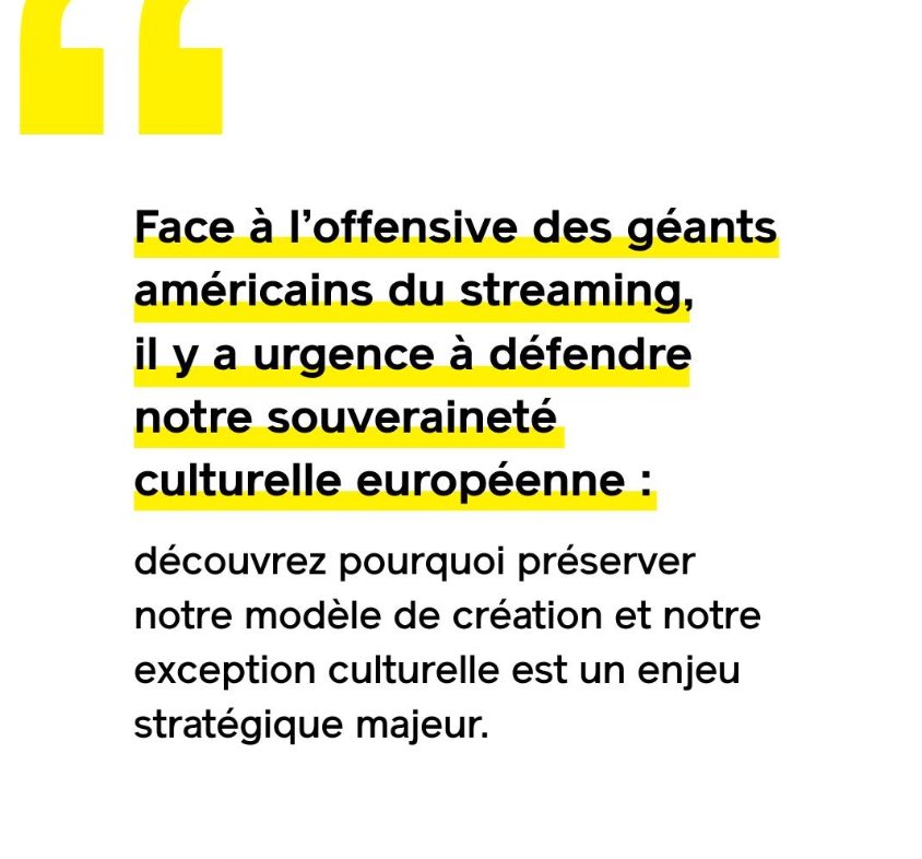 Face à l’offensive des géants américains, il y a urgence à défendre notre souveraineté culturelle européenne: découvrez pourquoi préserver notre modèle de création et notre exception culturelle est un enjeu stratégique majeur dans la tribune co-signée par <a href="/AuroreLalucq/">Aurore Lalucq 🇪🇺</a>