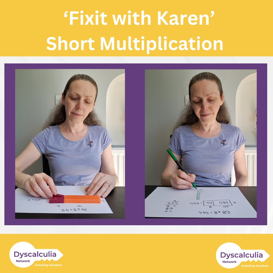 DyscalculiaNet1's tweet image. The next brilliant Fixit with Karen video is here and it's on short multiplication using manipulatives.
Have you used Cuisenaire rods for multiplication before?
dyscalculianetwork.com/short-multipli…
#Dyscalculia #mathsdifficulties #teachingtips #mathstutor #mathsteacher