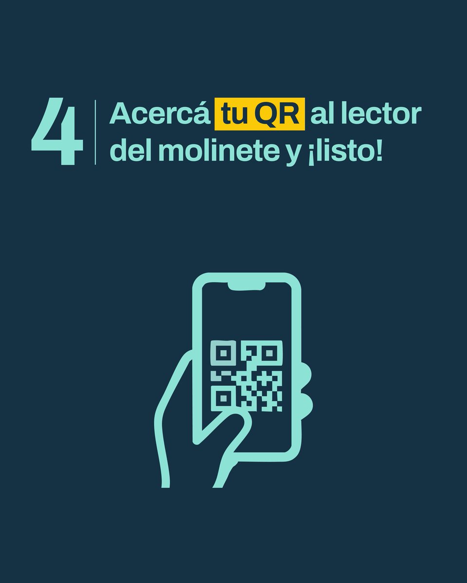 📲 Ya podés pagar el Subte con QR desde tu celular.

Sin contacto, sin datos móviles, sin complicaciones.

¡Probalo en todas las estaciones de la Ciudad! 🚇

#BASubte