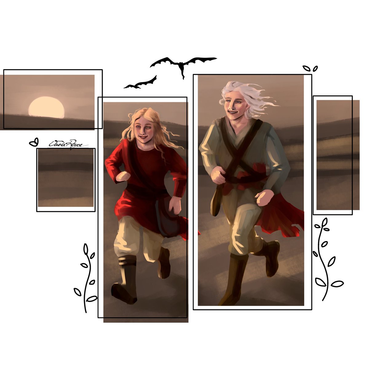 VaelaRoyce's tweet image. Alyssa and Baelon, happy, young, and inseparable. 

#alyssatargaryen #baelontargaryen #asoiaf #houseofthedragon #hotd #vaelaroyce
