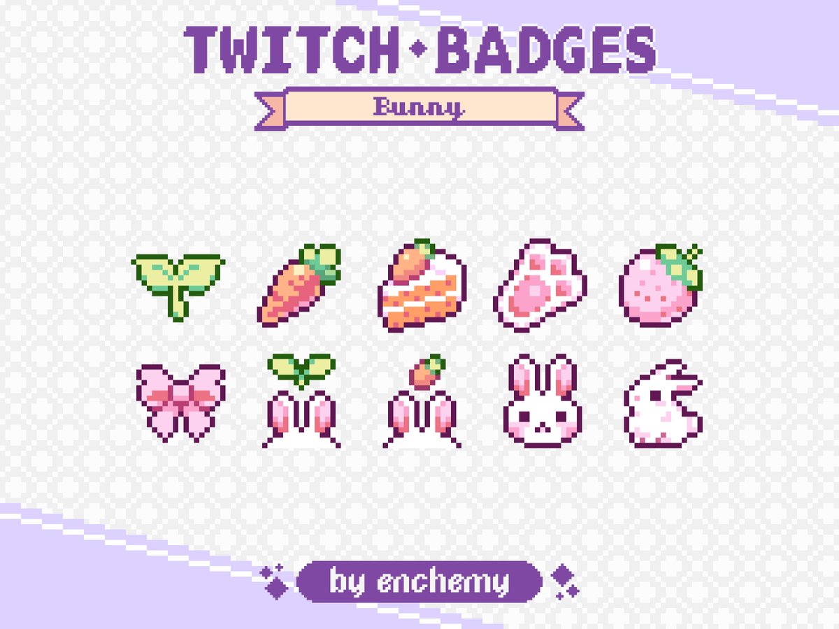 enchemy's tweet photo. @_VGen_ Hi! I'm Enchemy and I create cute small pixel art ✨, mostly Twitch badges. I would love to join vgen as a creator 🤗

✦ Portfolio: https://t.co/eiU3h1hB89
✦ Past commissioned work: https://t.co/Vkb3PVYBJA
✦ VGen: https://t.co/SqtGWAVvvH https://t.co/nbzKDhiPOC