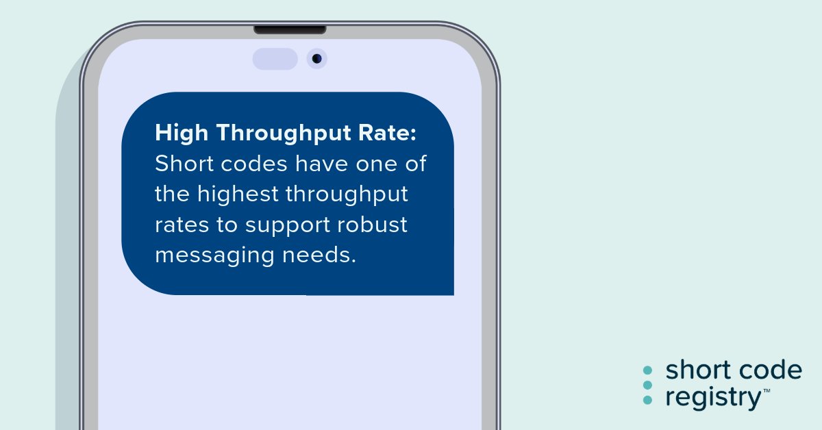 US_ShortCodes's tweet photo. With five or six digit codes, short codes are the ideal messages for high throughput needs. Lease a code:  https://t.co/4BxAOSyDh3 https://t.co/xrGakFORsB