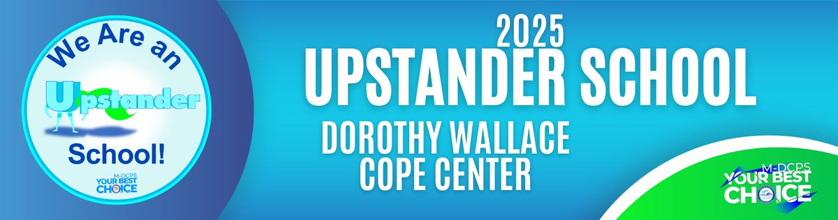 DMWCopeCenter's tweet image. Congratulations! We earned the Upstander designation for the 2024-2025 school year. This MDCPS initiative promotes supportive school communities that are free from bullying and empowers students to help others.
#YourBestChoiceMDCPS
