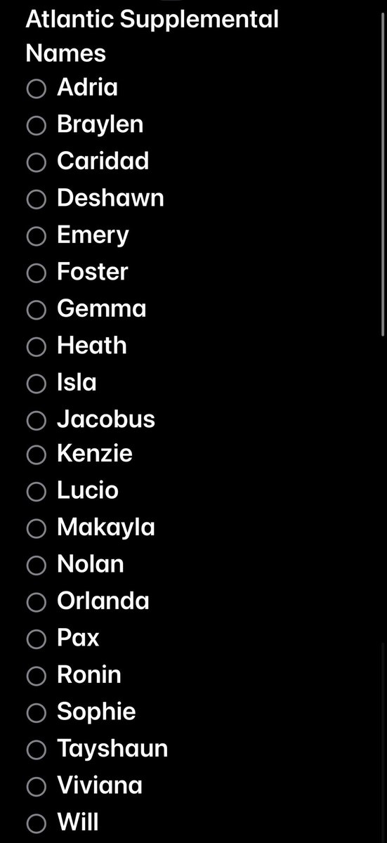 FallsCityWx's tweet photo. In the event all names are assigned from this yearβs list, there is a supplemental list ready for use.
#FallsCityWx #FCWx #502wx #lmkwx #i65wx #wx #kywx #inwx #tropicalwx https://t.co/5I6Dl48pIB