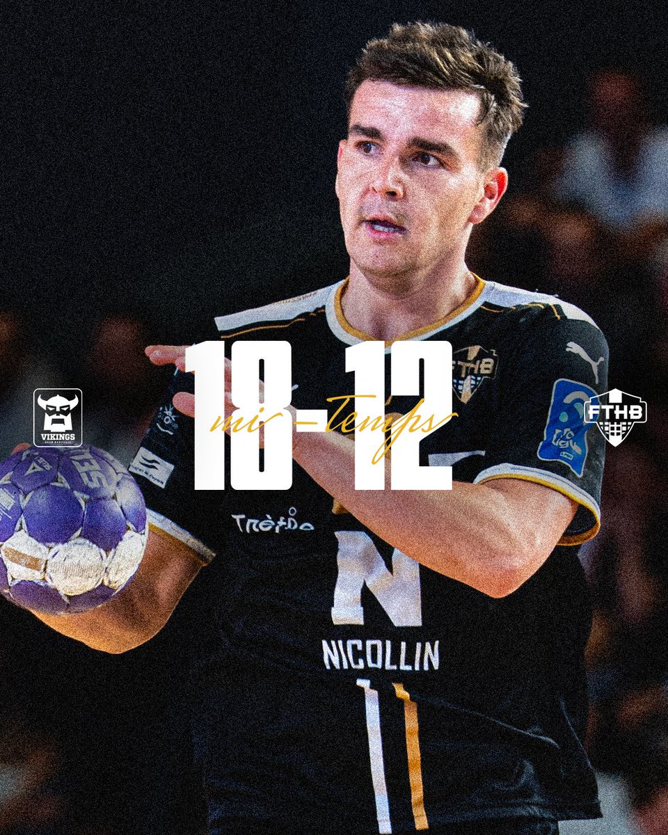 MI-TEMPS

En difficulté à la pause, les #NoirEtOr sont menés de 6 buts et devront renverser la tendance en seconde période

#PassionNoirEtOr⚫️🟡
