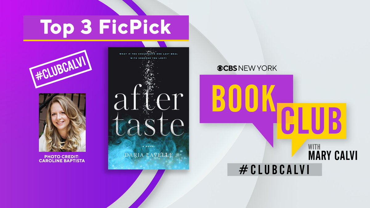 Simon & Schuster (@simonbooks) on Twitter photo Cast your vote for <a href="/darlavelle/">Daria Lavelle</a>'s AFTERTASTE to be this monthโs #ClubCalvi Book Club pick! Thanks, <a href="/MaryCalviTV/">Mary Calvi</a> and <a href="/CBSNewYork/">CBS New York</a> for the opportunity!
๐ค Vote here: cbsnews.com/newyork/essentโฆ Cast your vote for <a href="/darlavelle/">Daria Lavelle</a>'s AFTERTASTE to be this monthโs #ClubCalvi Book Club pick! Thanks, <a href="/MaryCalviTV/">Mary Calvi</a> and <a href="/CBSNewYork/">CBS New York</a> for the opportunity!
๐ค Vote here: cbsnews.com/newyork/essentโฆ