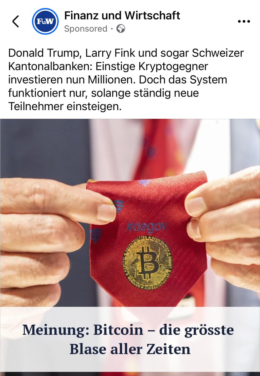 SwissHodler's tweet image. Wenn man entweder keine Ahnung von Bitcoin hat – oder bewusst lügt.
Ein Schweizer WirtschaftsMaGaZin mal wieder 🙃🤮 

#BitcoinOnly #FUD #StayToxic #SwissFiatMedia