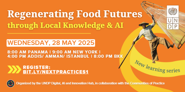 UNDPAccLabs's tweet photo. 🌱 How can traditional knowledge & frontier tech regenerate our food systems?
In Zimbabwe & Malaysia, drones, and solar dryers are powering local innovation.
Join the #NextPractices series STARTING TOMORROW to see R&D for #SDGs in action.
🔗 https://t.co/ceJC3UHJG3
@qatar_fund https://t.co/kM3qUd49pq
