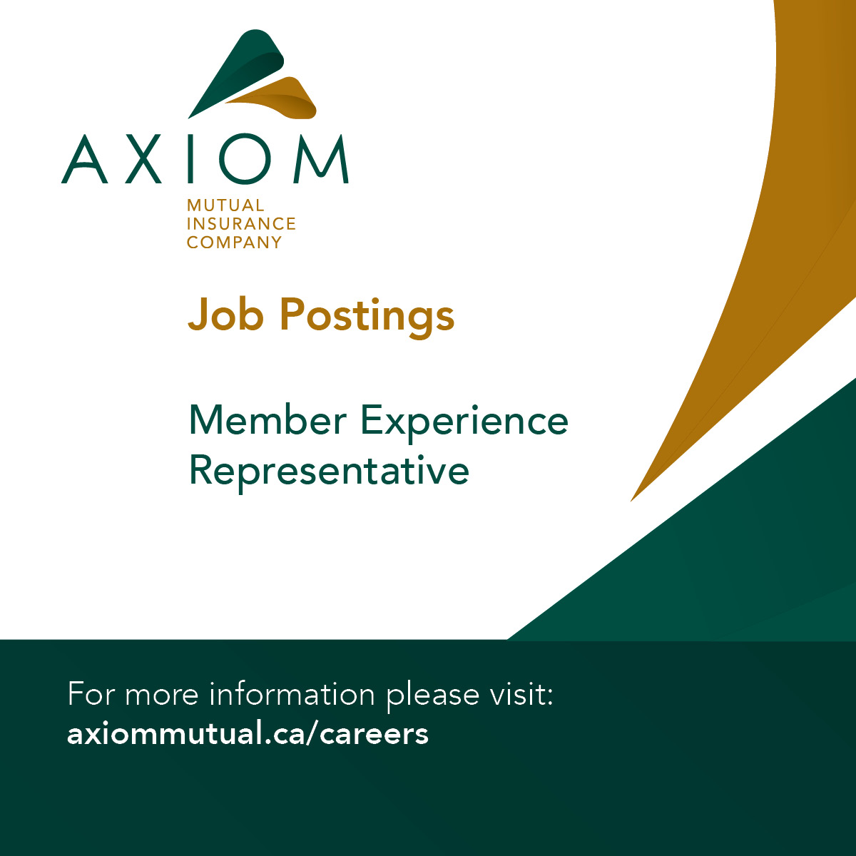 WE'RE HIRING
The MER role works closely with our Advisors to offer top-notch service to our Members.
For more details about the position visit: axiommutual.ca/careers/
#nowhiring #jobposting #mutualinsurance #insurance #insurancecareer