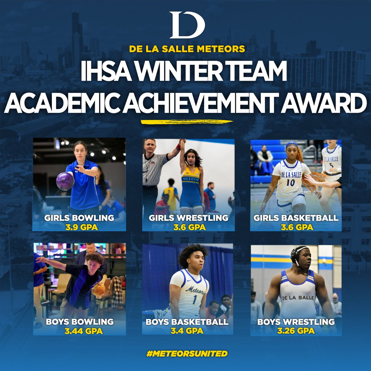 We’re proud to celebrate our Winter Athletic Teams for their outstanding achievements in the classroom! 🌟

Your hard work, discipline, and commitment show that Meteor excellence shines both on the field, and in the classroom! 🔵🟡

#MeteorsUnited #GoMeteors☄️
