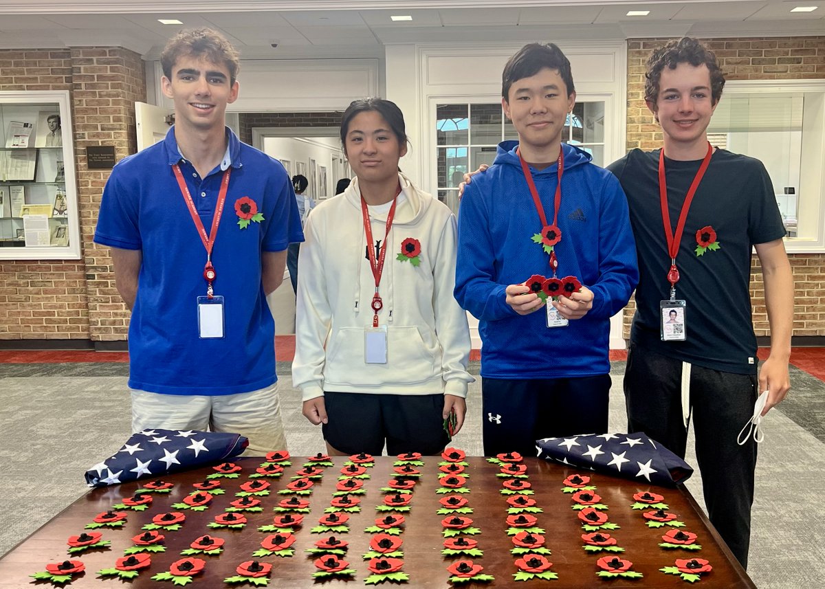In honor of Memorial Day, students from NA's Support Our Troops clubs planted flags in the front circle and handed out poppies. Jonah Chirnomas '27 also played taps to remember and honor the brave who have fallen. 🇺🇸❤️
