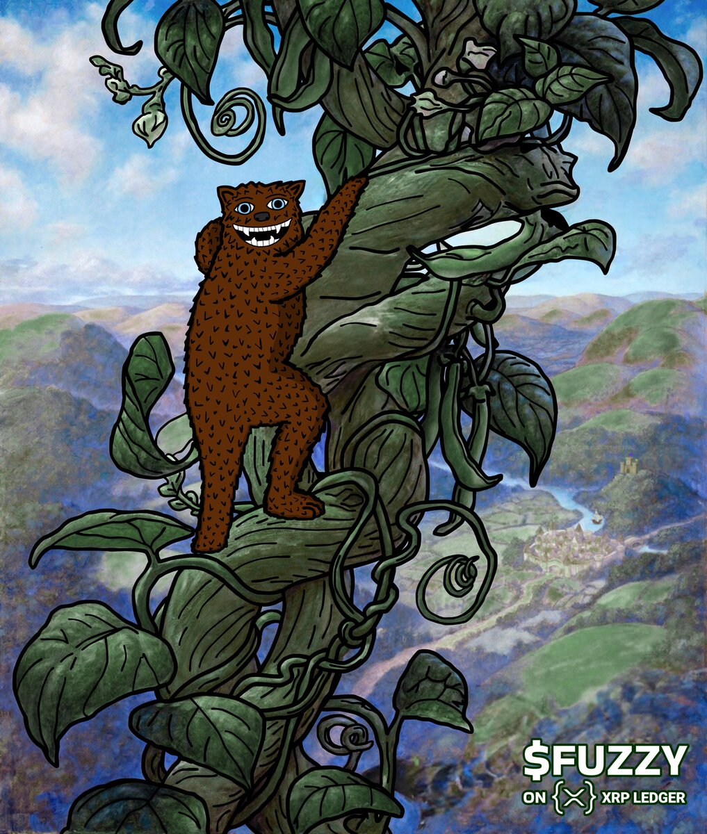 fuzzy_xrp's tweet image. Fuzzybear and the magic greenstalk!